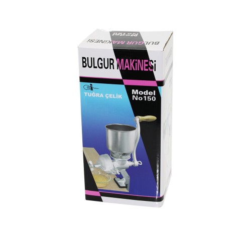 TUĞRA ÇELİK BULGUR TAHIL ÖĞÜTME MAKİNESİ KOLLU ÖĞÜTÜCÜ MENGENELİ