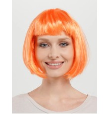 Turuncu Renk Parti Peruğu Küt Saç
