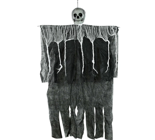 Ürpertici Kuru Kafa Korku Hayalet Saçaklı Dekor 90x50 cm