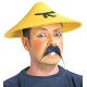 Uzak Doğu Asyalı Çin Japon Şapkası Sarı Renk