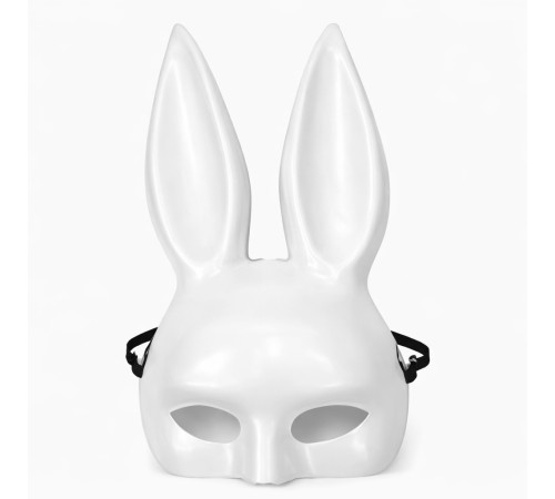 Uzun Kulaklı Beyaz Lüks Tavşan Maskesi