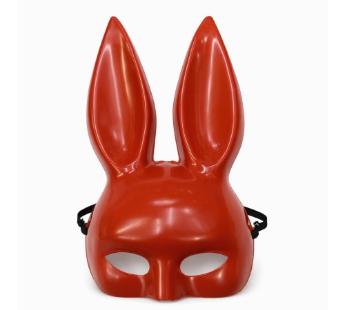 Uzun Kulaklı Kırmızı Lüks Tavşan Maskesi