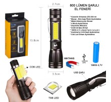 Uzun Menzilli EL Feneri Mıknatıslı Wt-602