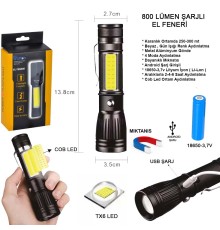 Uzun Menzilli EL Feneri Mıknatıslı Wt-602