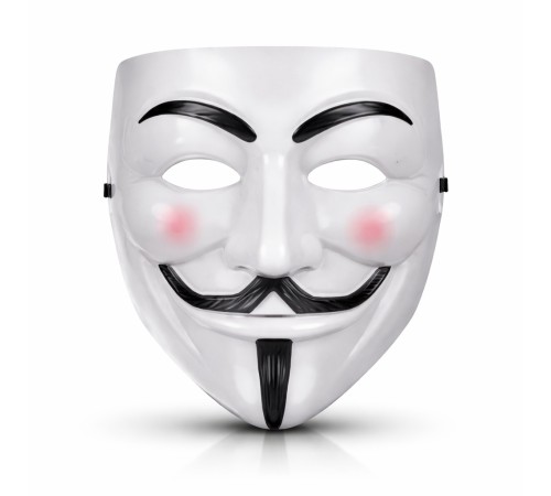 V Mask Premium Vendetta Beyaz Maske (Guy Fawkes Stil)