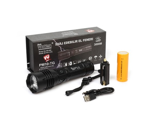 3000 LÜMEN GÜÇLÜ EL FENERİ