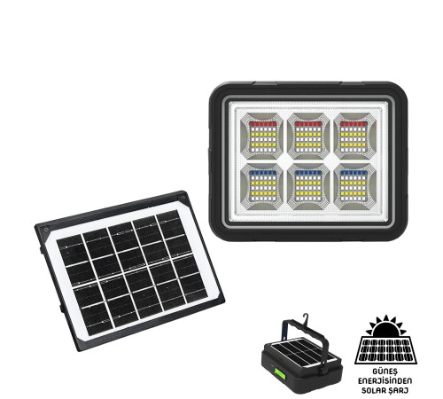 Wison 150W Güneş Enerjili Solar Kamp Feneri&amp;Projektör (WS-5570)