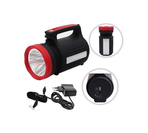 Wıson WS-3580 Uzun Menzilli LED El Feneri 28saat Çalışma süresi 10watt