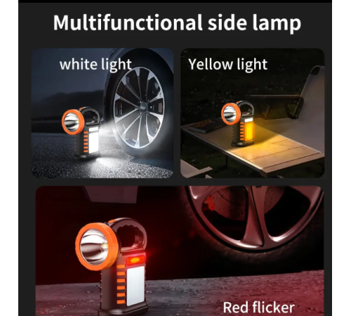 Wıson WS-4343 Çok Fonksiyonlu Solar Şarjlı Powerbanklı Kamp Lambası