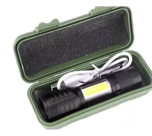 Wison ws-5454 Taktik el feneri USB şarj edilebilir kamp feneri COB zumlanabilir mini taşınabilir el feneri