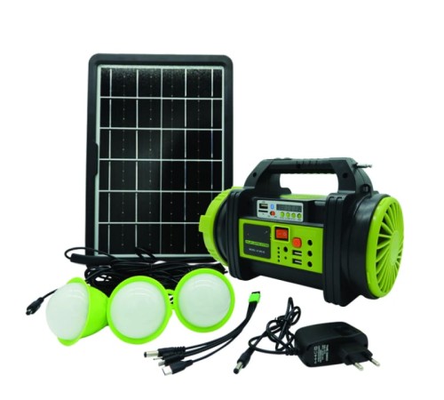 Wıson WS-5683 Şarjlı 30w Solar Şarjlı Ev Aydınlatma Seti Radyo Ve Fan Powebank