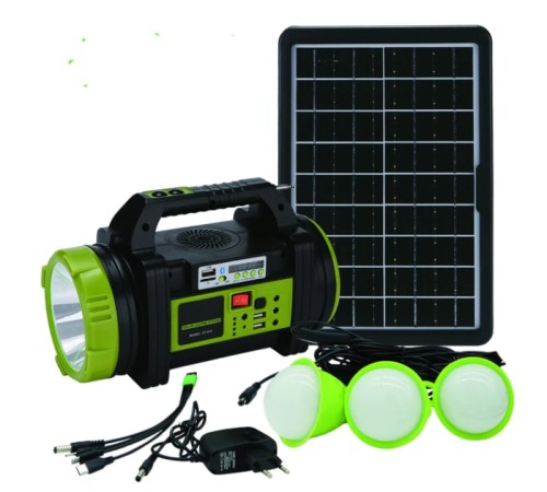 Wıson WS-5683 Şarjlı 30w Solar Şarjlı Ev Aydınlatma Seti Radyo Ve Fan Powebank