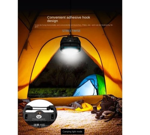 Wison WS-582 Powerbank Özellikli Tripod Bağlantılı Mıknatıslı 3500 Lümen USB Şarjlı Çalışma Feneri