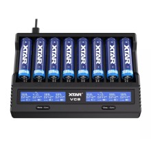 Xtar VC8 Sekizli Li-ion / NI-CD / NI-MH Pil Şarj Cihazı