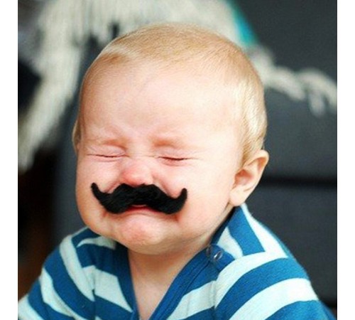 Yapışkanlı Takma Bıyık 6 Model 12 Adet Set