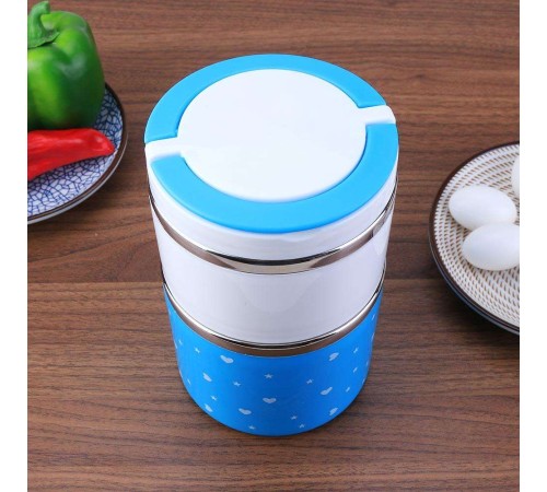 Yemek Termosu 2li Tutacaklı Sefer Tası - Hiper 2 Katlı Yemek Termos