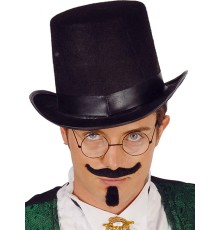 Yetişkinler İçin Siyah Renk Ringmaster Sihirbaz Şapkası Silindir Şapka