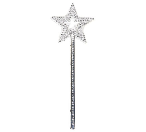 Yıldız Model Peri Asası Melek Asası Prenses Asası Metalize Gümüş Renk