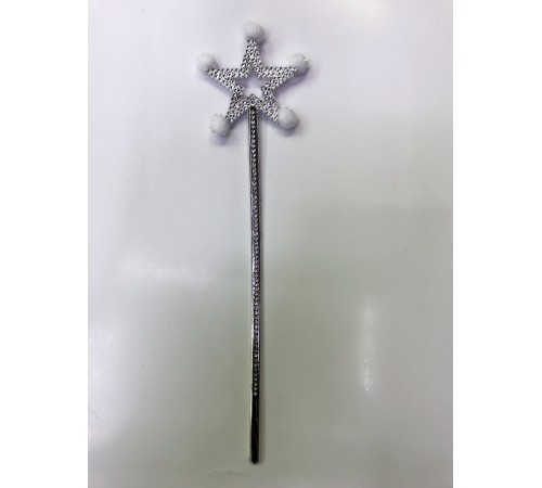 Yıldız Peri Asası Sihirli Değnek Beyaz Ponponlu