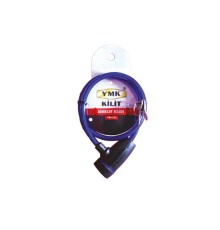 YMK Eko Çelik Halatlı, İzoleli Bisiklet Kilidi - 8mm, 65 cm