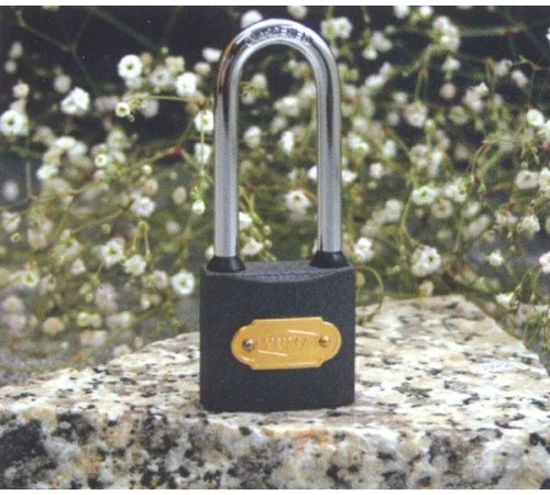 Yuma Gri Döküm Uzun Kancalı Asma Kilit 50mm