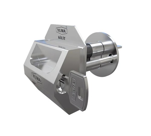 Yuma Kilitli Kapı Güvenlik Çelik Rozeti - Sağ