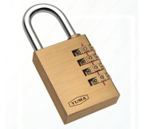 Yuma Pirinç Şifreli Asma Kilit - 3 Basamaklı 25mm