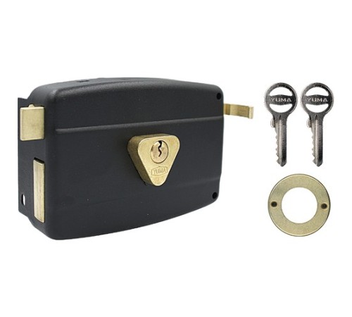 Yuma YM-600 Kilit Yuma Tirajlı Kilit Oval Karşılıksız Siyah