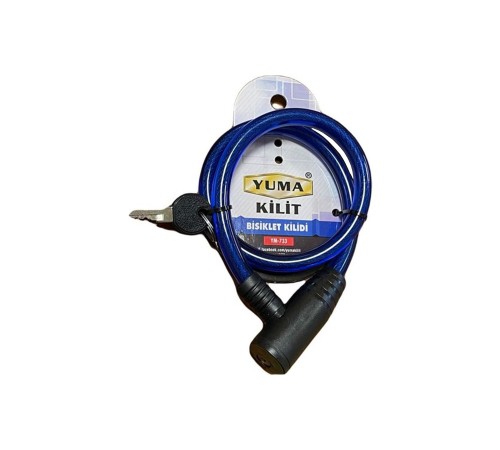Yuma YM-733 Mavi 65 cm Bisiklet Kilidi