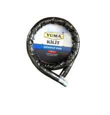 Yuma YM-752 Motorsiklet Kilidi Anahtarlı Körüklü Siyah ( Boy : 120cm-çap : 22mm )