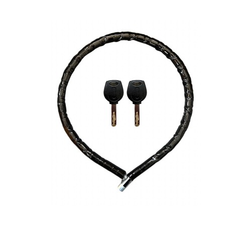 Yuma YM-752 Motorsiklet Kilidi Anahtarlı Körüklü Siyah ( Boy : 120cm-çap : 22mm )