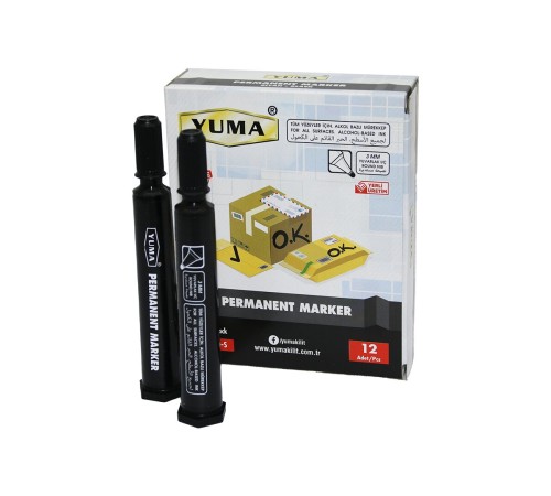 YUMA YM-790S  SİYAH KOLİ KALEMİ 12 ADET