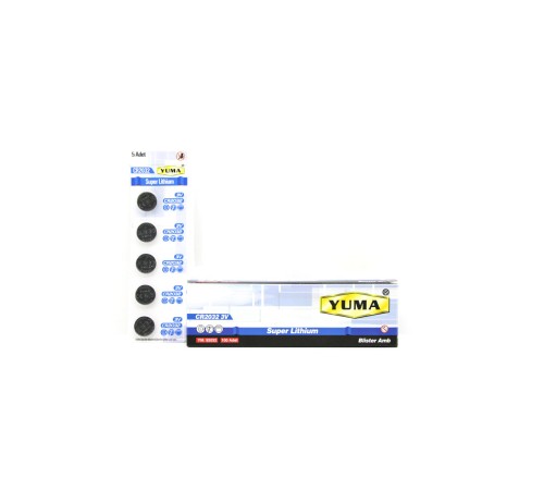 YM-9 CR-2032 PARA PİL LİTYUM 3V 5Lİ KART