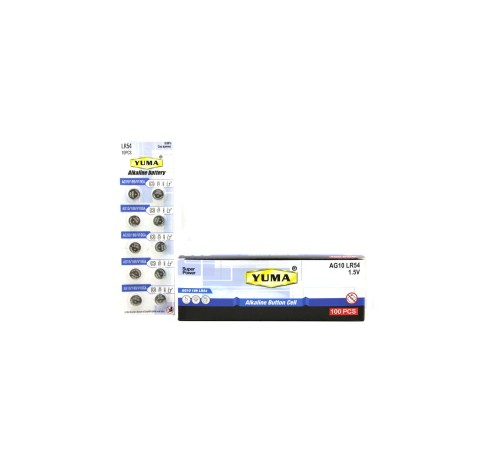 YM-9 AG10 LR-54 DÜĞME PİL ALKALİN 1.5V 10LU KART