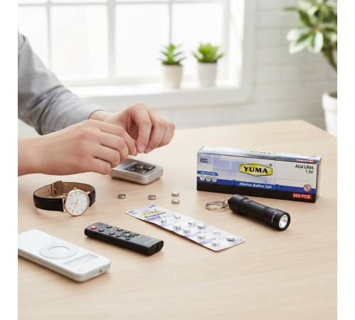 AG4 LR-66 DÜĞME PİL ALKALİN 1.5V 10LU KART - YUMA