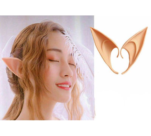 Yumuşak Malzemeden İmal Lateks Elf Kulağı 1 Çift 10x5 cm