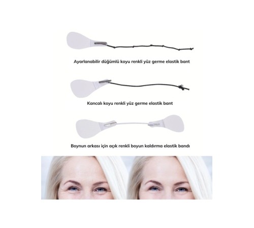 Yüz Kaş Göz Boyun Gerdirme Bantları ve Lastikleri (40 Adet)