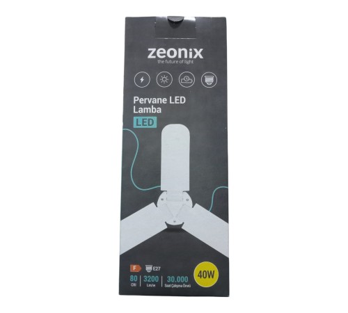 ZEONİX 40W 3 KANATLI PERVANE AMPUL
