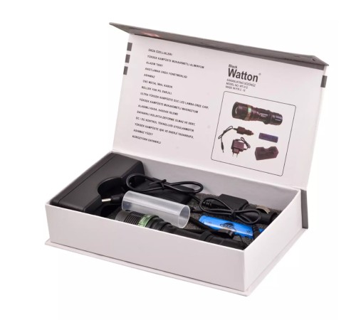 Zoomlu Oto Şarjlı EL Feneri Wt-012