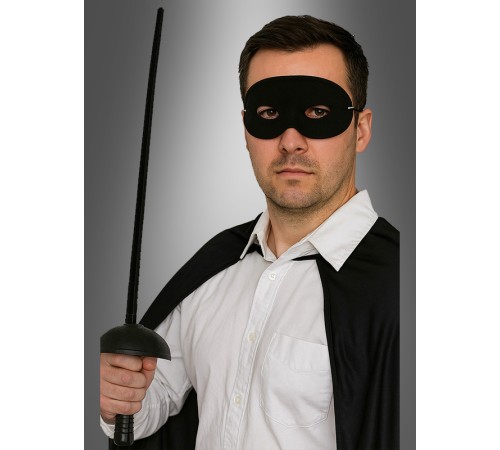 Zorro Kostüm Plastik Aksesuar Seti – Maske ve Kılıç (67 cm)