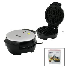 BELÇİKA WAFFLE MAKİNESİ ELEKTRİKLİ 4 WAFFLE - YAPIŞMAZ DÖKÜM PLAKA PASLANMAZ ÇELİK ÜST KAPLAMA SSM-2591 (5218)