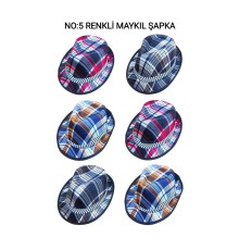 NO-5 RENKLİ MAYKIL ŞAPKA (5218)
