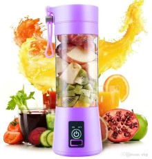Şarjlı Portatif El Blenderi 380 Ml Usb Kablolu Mor (5218)