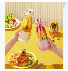 Taşınabilir Blender, Taşınabilir Mini Hızlı Blender 350ml Meyve Sıkacağı Kupası, Kablosuz Şarjlı, Smoothie Milkshake Suyu Bebek Maması için 4 Bıçaklı (5218)