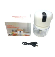 USB MİNİ FOOD PROCESSOR USB ŞARJLI MİNİ 3 BIÇAK BLENDER RONDO DOĞRAYICI 250ML (5218)