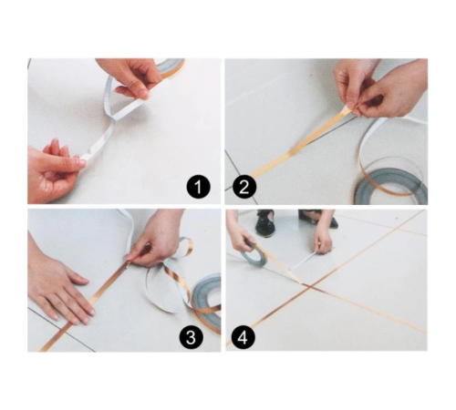 0.5 Cm 50 Metre Gri Fayans Arası Şerit Bant 0.5 Cm 50 Metre Gri Fayans Arası Şerit Bant