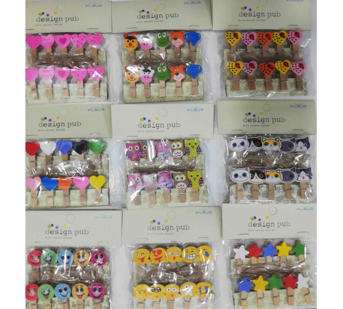 10'lu Şekilli Ahşap Mandallar 3.5cm (10'lu Set-10 Paket) 10'lu Şekilli Ahşap Mandallar 3.5cm (10'lu Set-10 Paket)