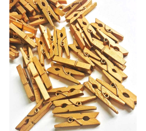 100'lü Gold Ahşap Mandal 2.5cm (10'lu Paket-1000 Adet) 100'lü Gold Ahşap Mandal 2.5cm (10'lu Paket-1000 Adet)