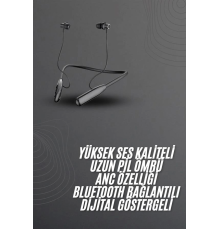 100 Saat Bluetooth Kulaklık Dijital Göstergeli ANC Özelliği Kablolu