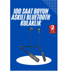 100 Saat Kablolu Boyun Askılı Dijital Göstergeli Bluetooth Kulaklık